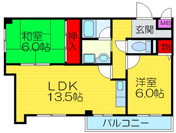 メゾンドボヌ－ルの物件間取画像